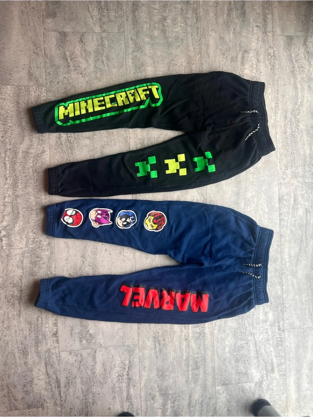 Boys' Minecraft & Marvel Logo Joggers bundle